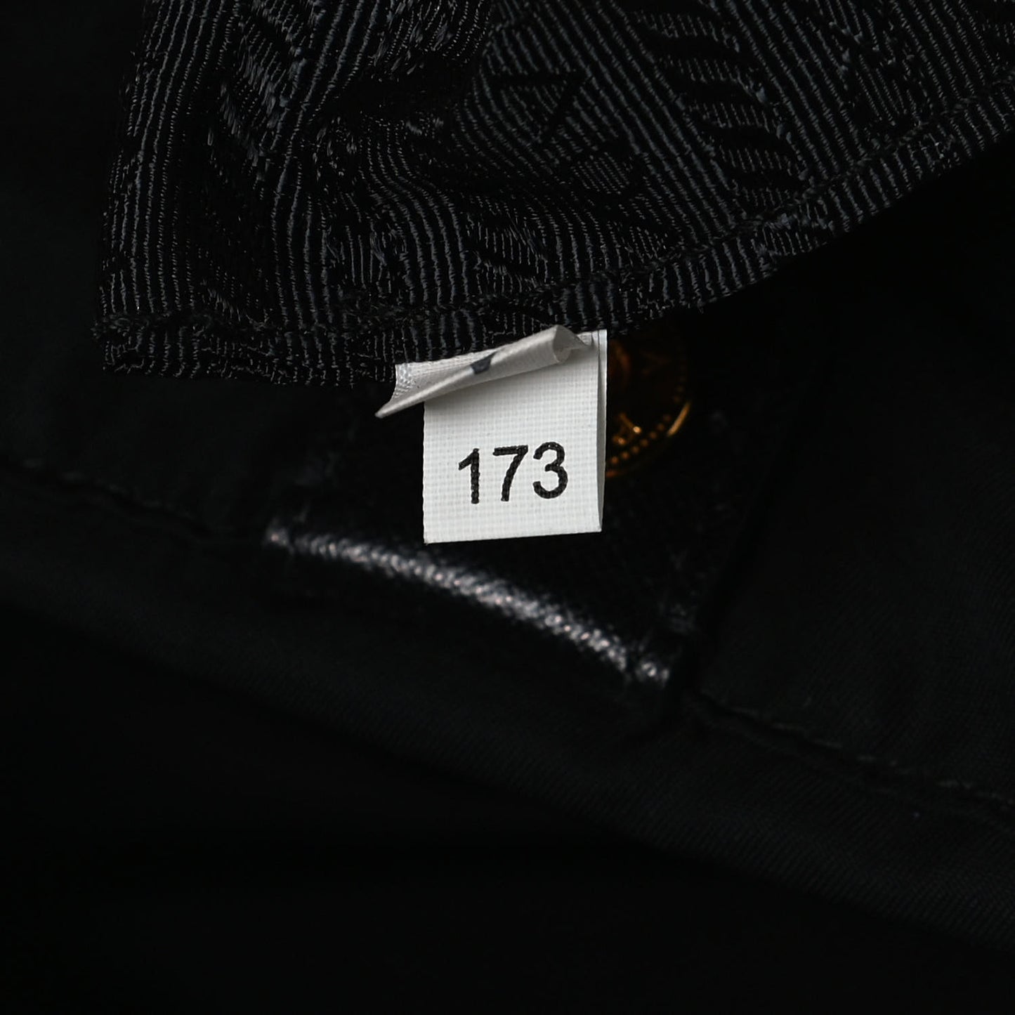 Tessuto Nylon Calfskin Tote Black