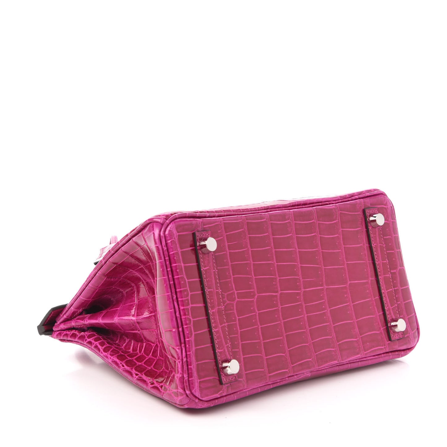 Shiny Niloticus Crocodile Birkin 25 Rose Scheherazade