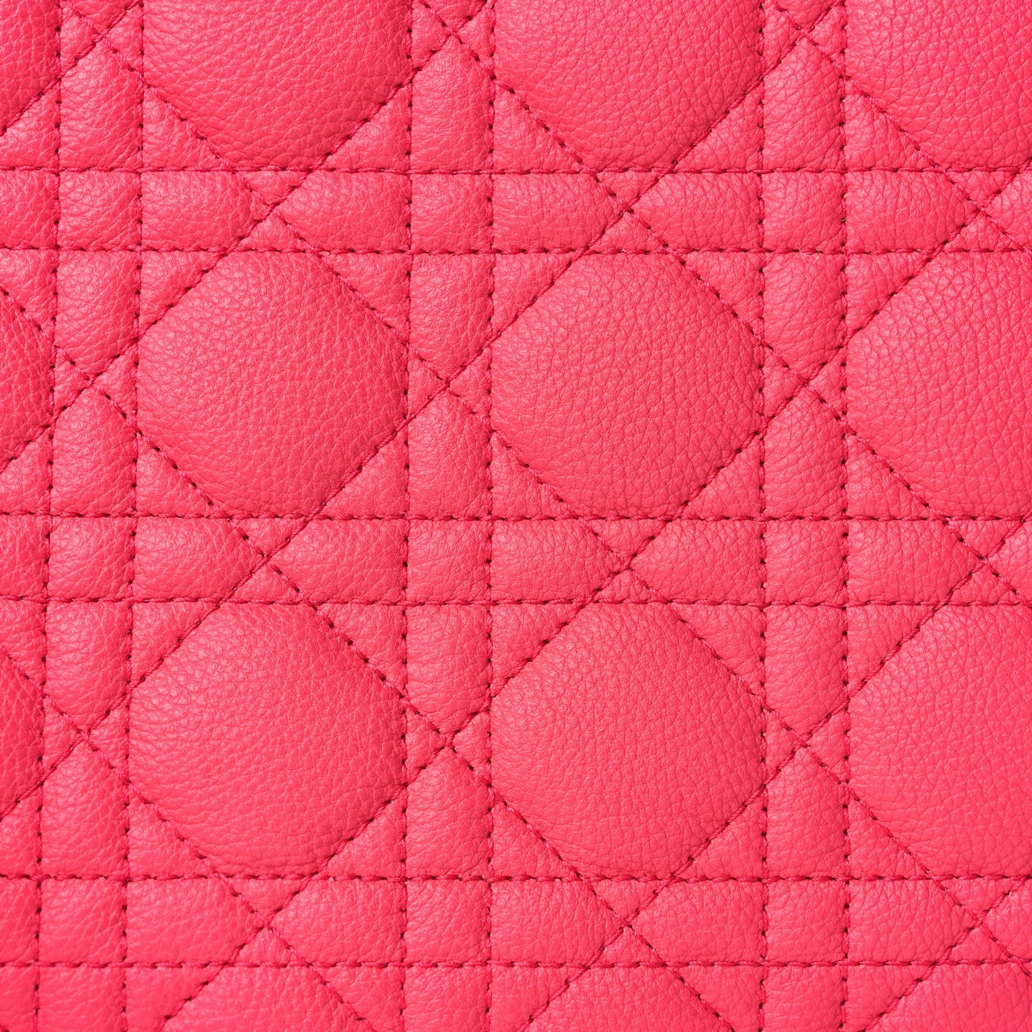 Supple Calfskin Cannage Large Caro Daily Pouch Pink