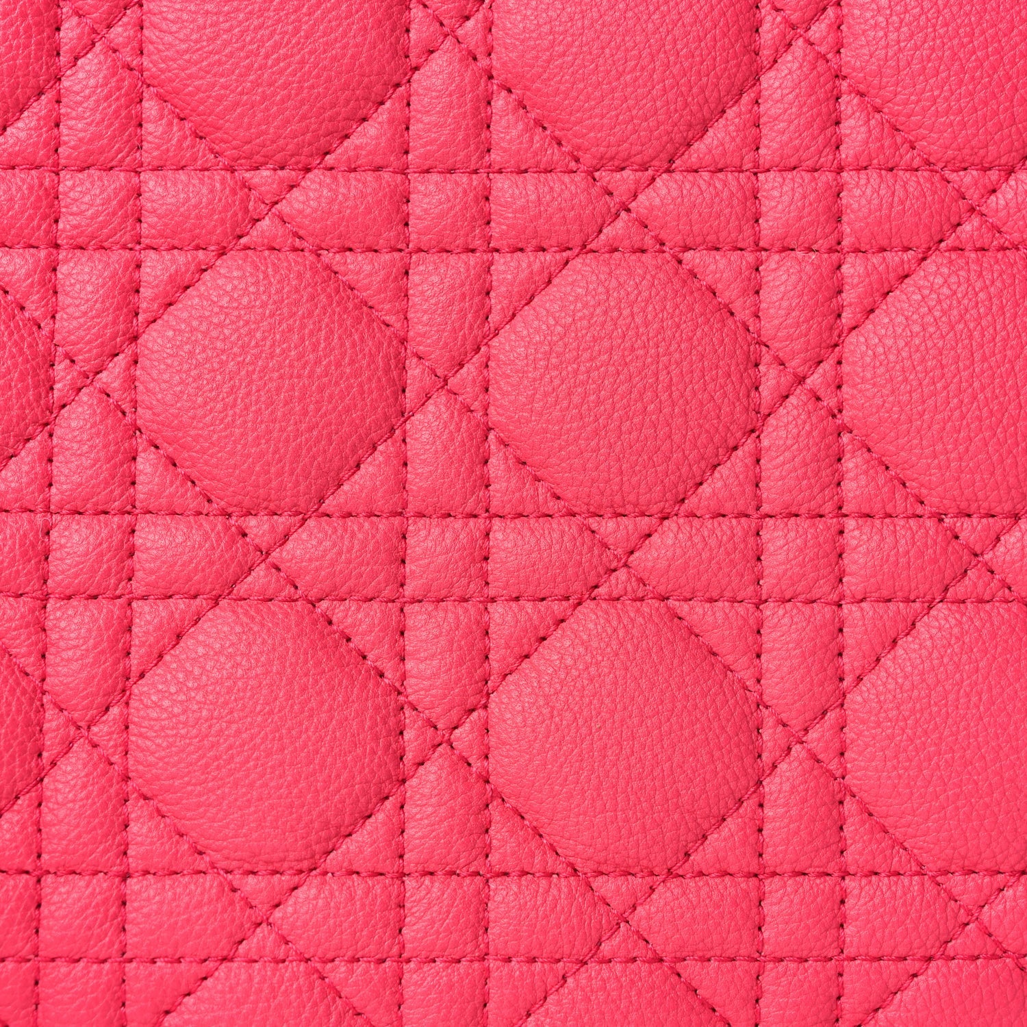 Christian Dior Supple Calfskin Cannage Large Caro Daily Pouch Pink 5 of 7