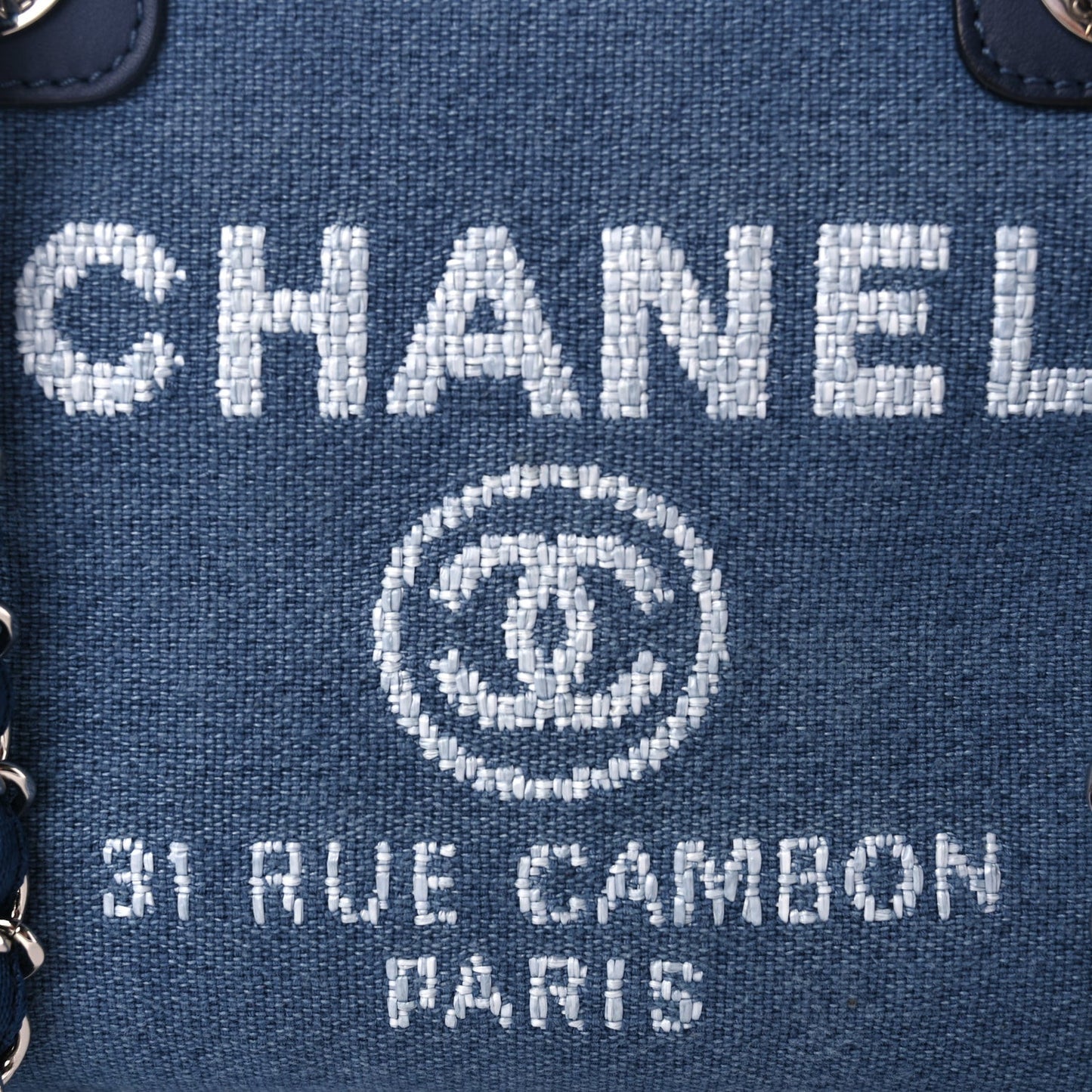 Canvas Deauville Small Bowling Bag Blue
