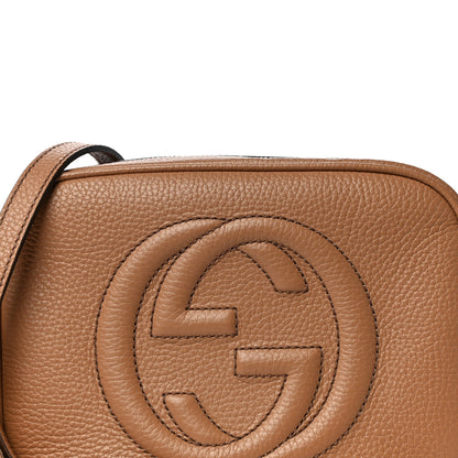 Gucci Pebbled Calfskin Small Soho Disco Bag Camelia 9 of 11