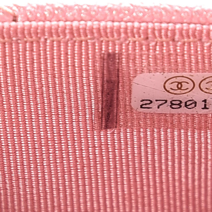 Chanel Iridescent Caviar Quilted Wallet on Chain WOC Rose Pink 8 of 9