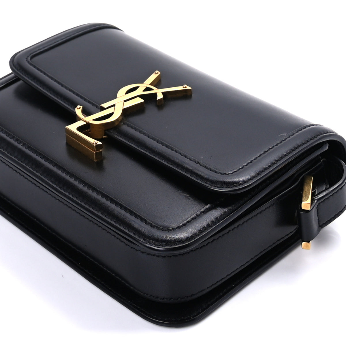 Saint Laurent Smooth Calfskin Small Solferino Satchel Black 8 of 8