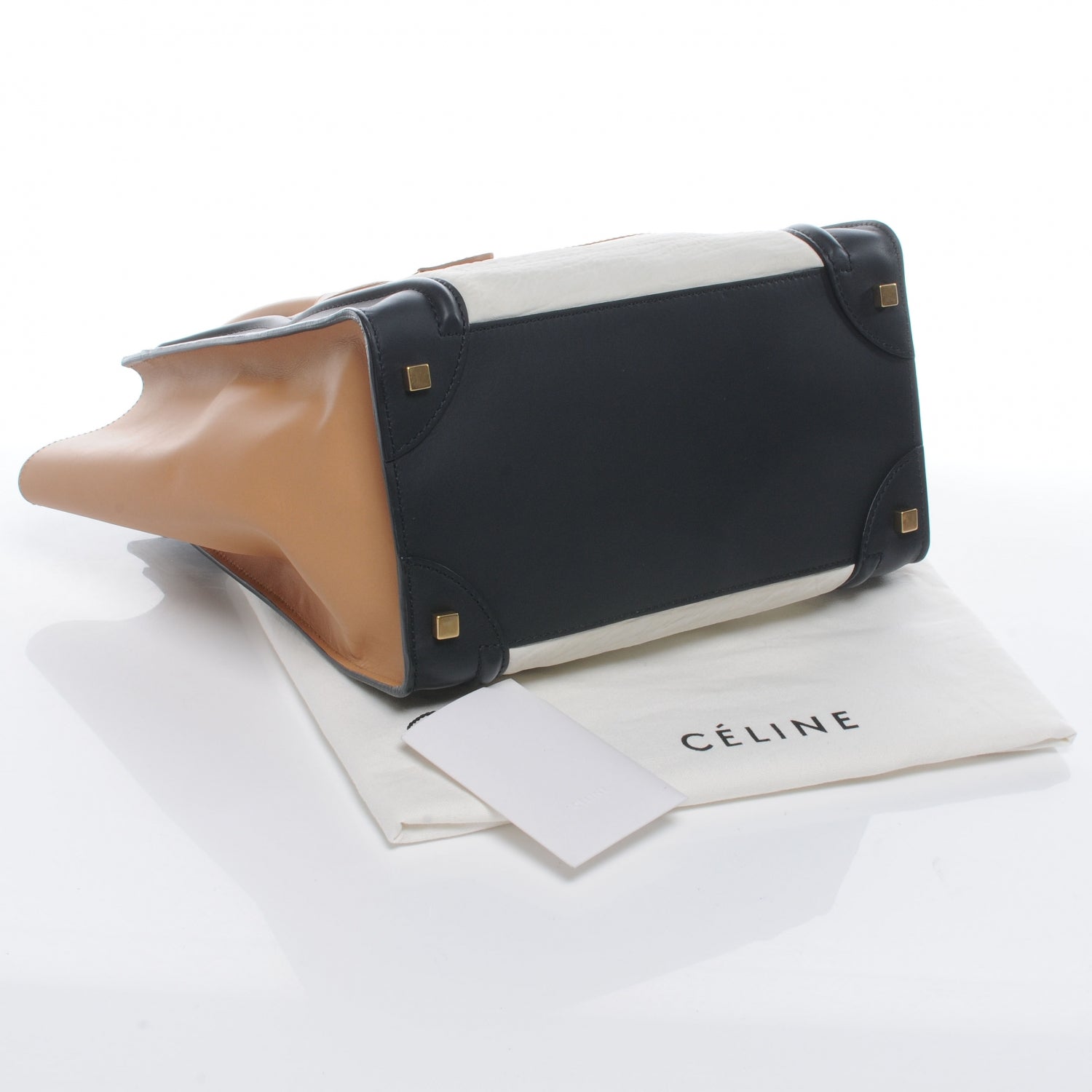 Celine Smooth Calfskin and Lambskin Mini Tri-Color Luggage 4 of 8