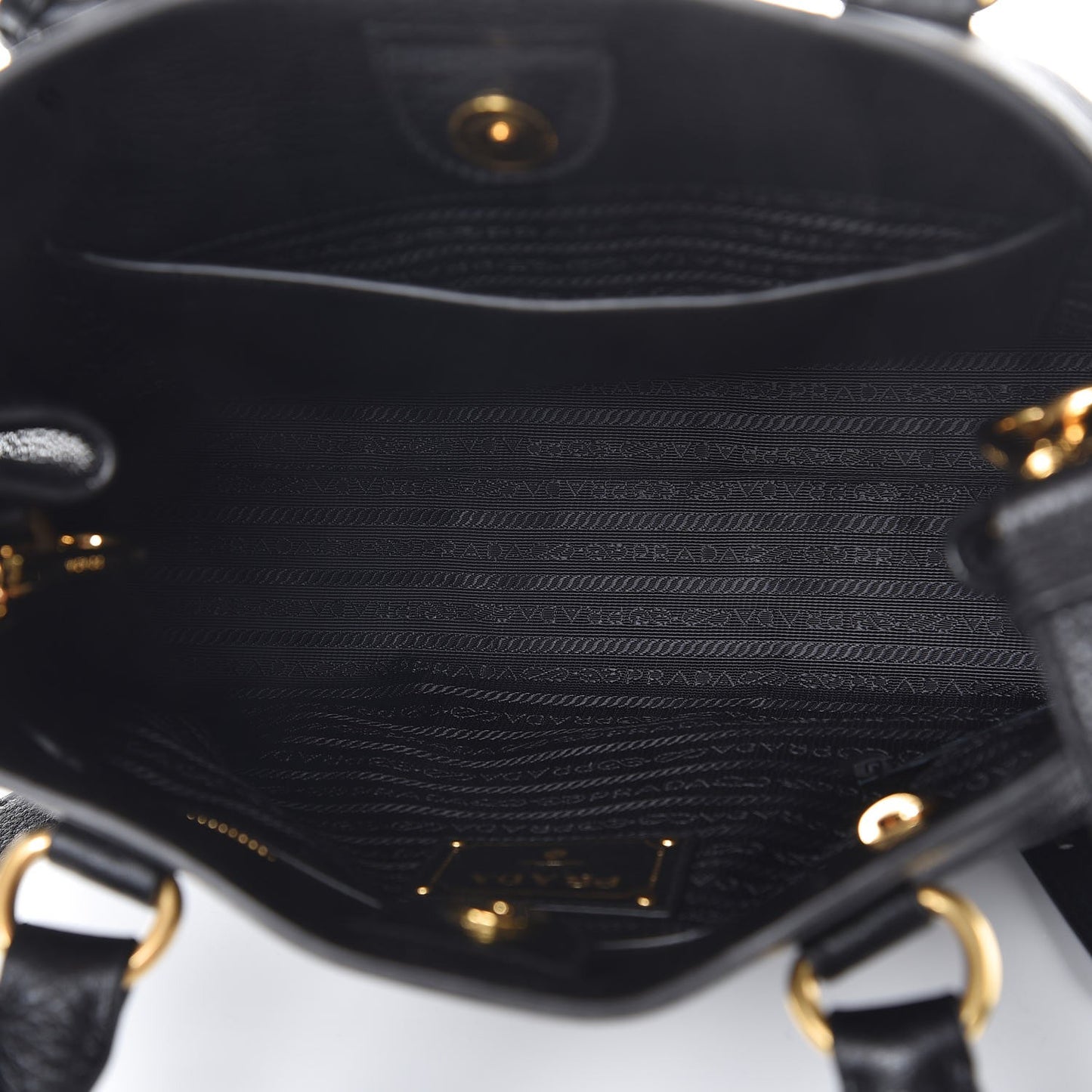 Vitello Phenix Shopping Tote Black