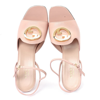 Gucci Malaga Kid Blondie 85mm Slingback Sandals 40 Perfect Pink 2 of 7