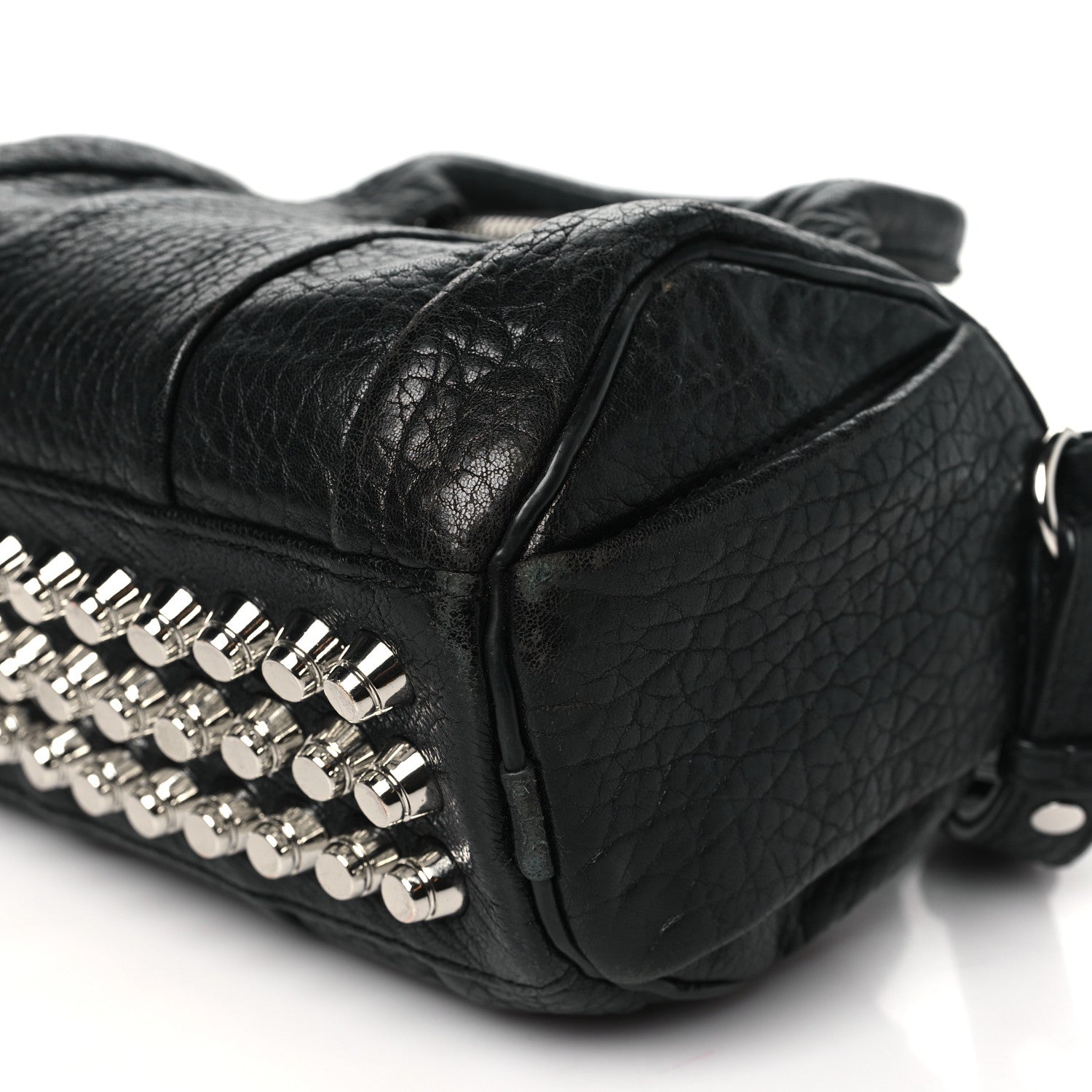 Alexander Wang Pebbled Lambskin Mini Rockie Black Rhodium Hardware 9 of 12