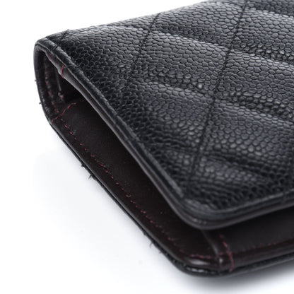 Chanel Caviar Quilted Yen Wallet Black 20 of 22