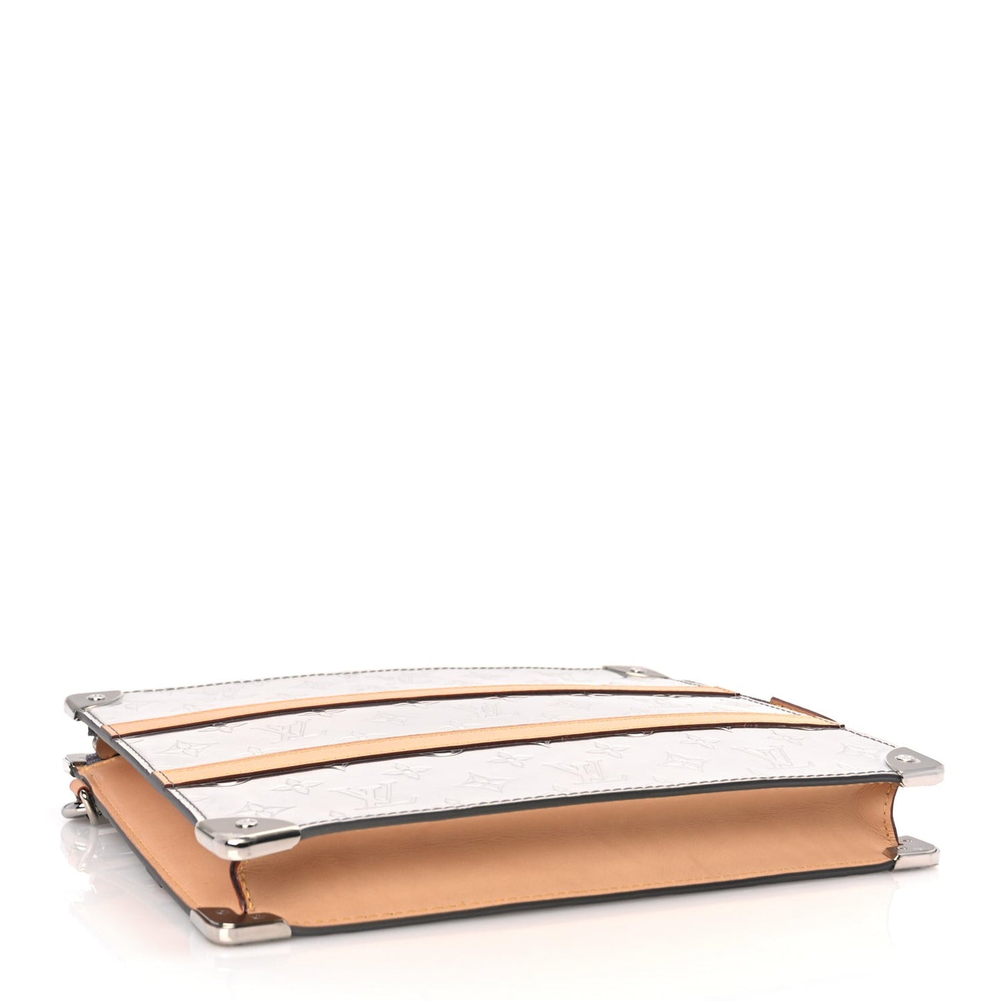Monogram Mirror Trunk Pouch Silver
