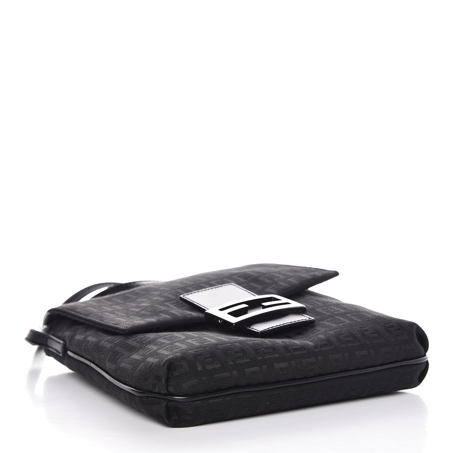 Fendi Zucchino Tube Messenger Bag Black 4 of 7