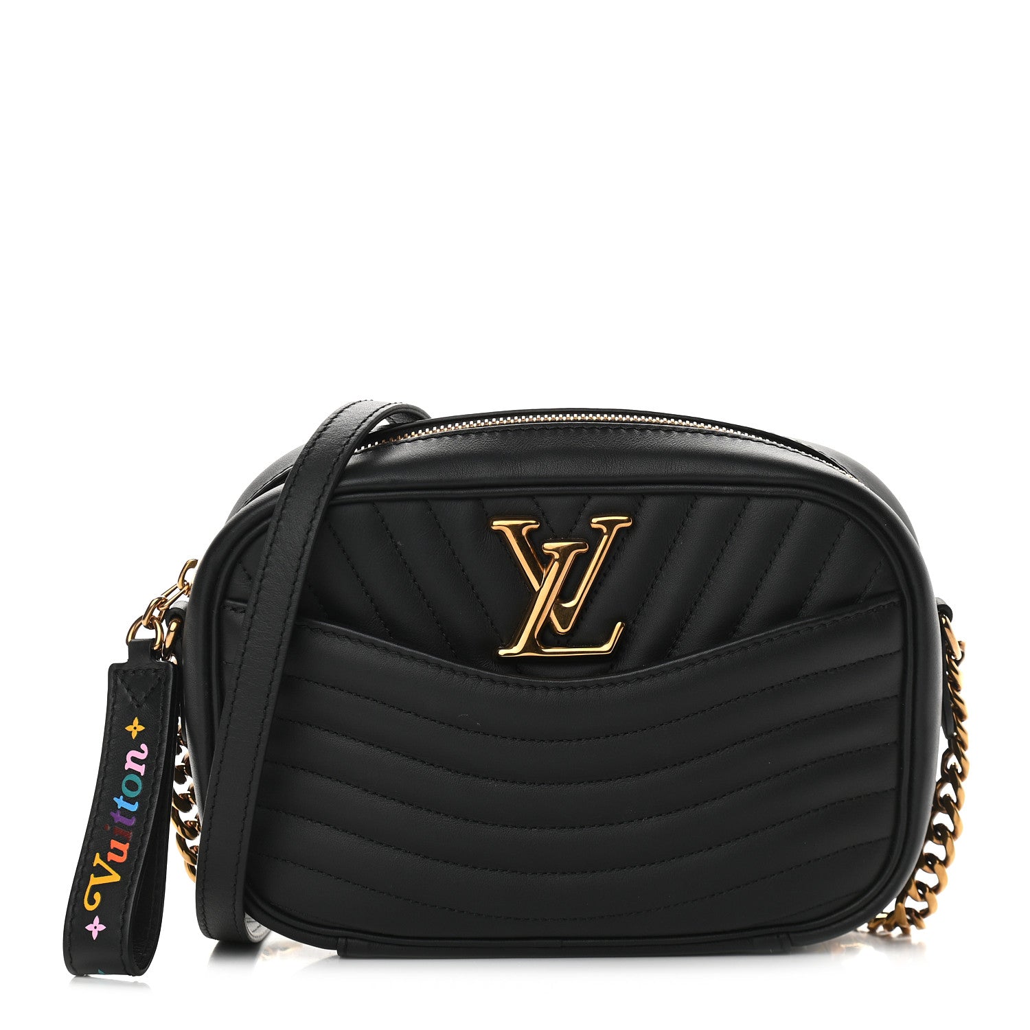 Louis Vuitton Calfskin New Wave Camera Bag Black 1 of 8