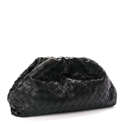 Bottega Veneta Nappa Maxi Intrecciato The Pouch Oversized Clutch Black 3 of 8