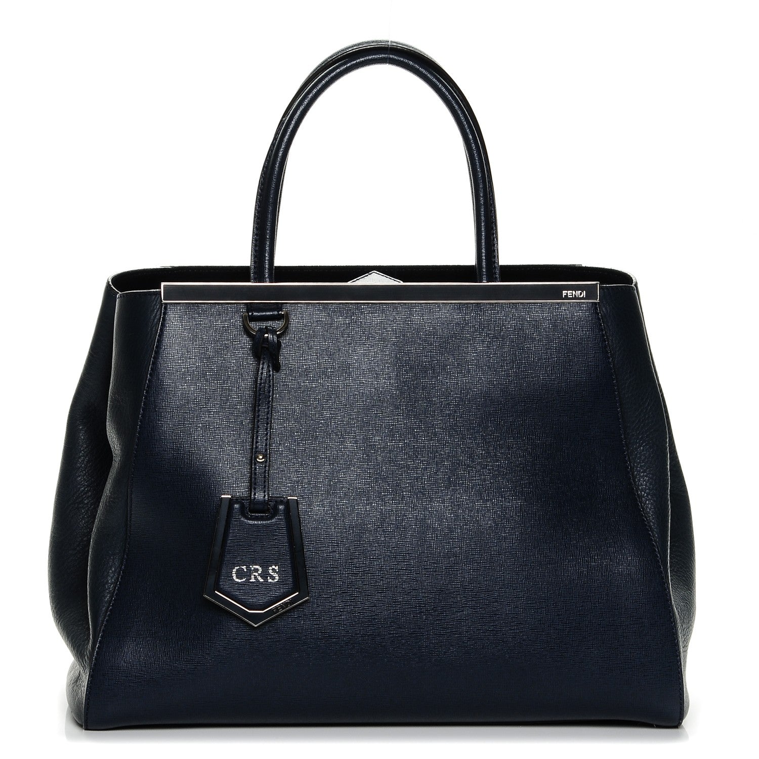 Fendi Vitello Elite Regular 2Jours Tote Lavagna 1 of 7