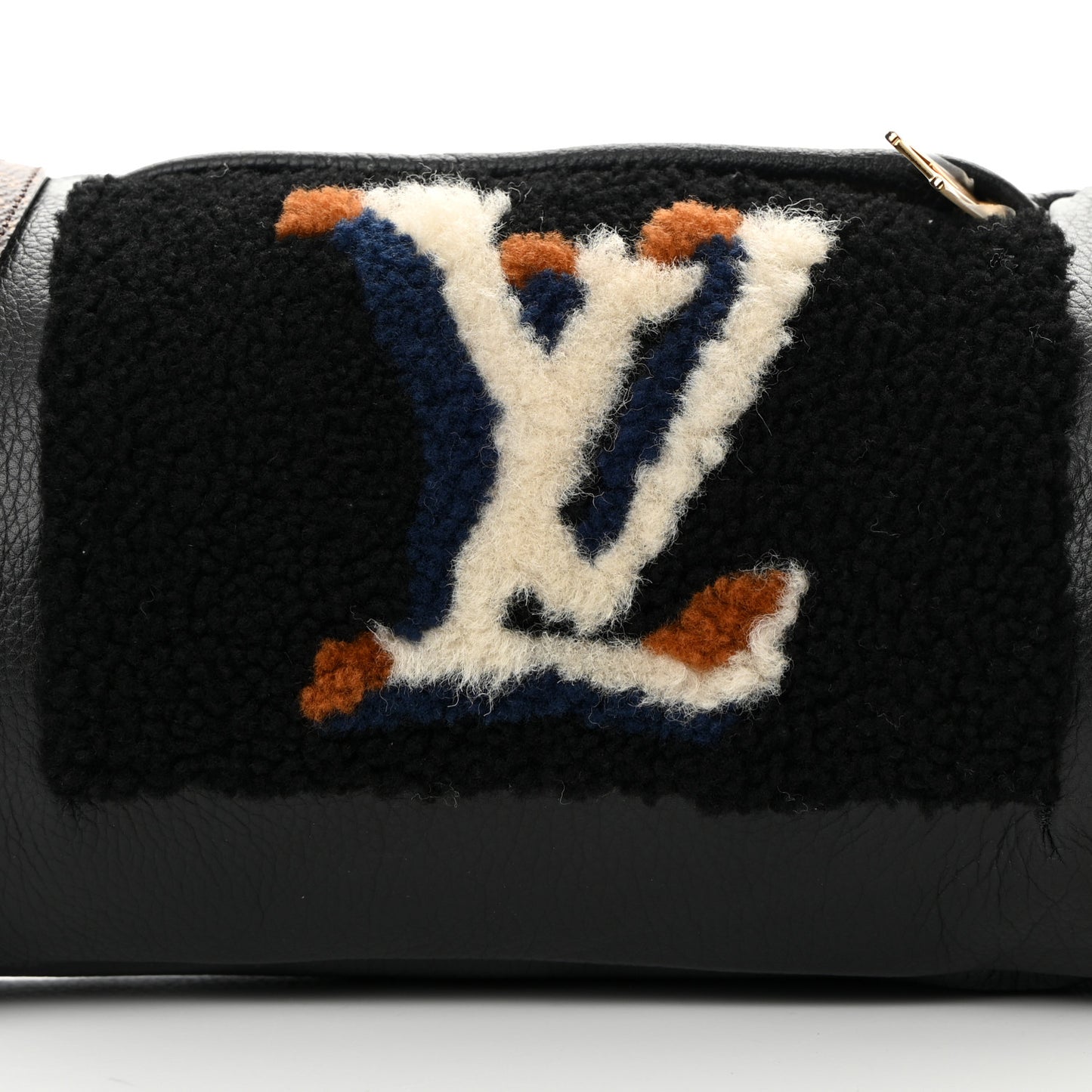 Calfskin Monogram Teddy Muffle Black