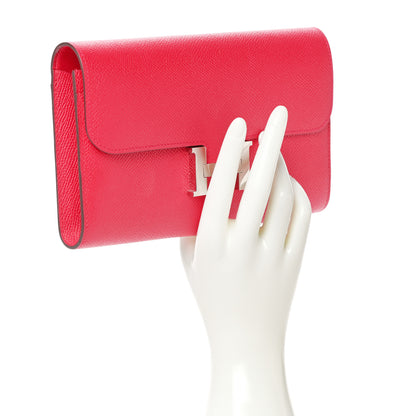Hermes Epsom Constance Long Wallet Rose Extreme 2 of 11