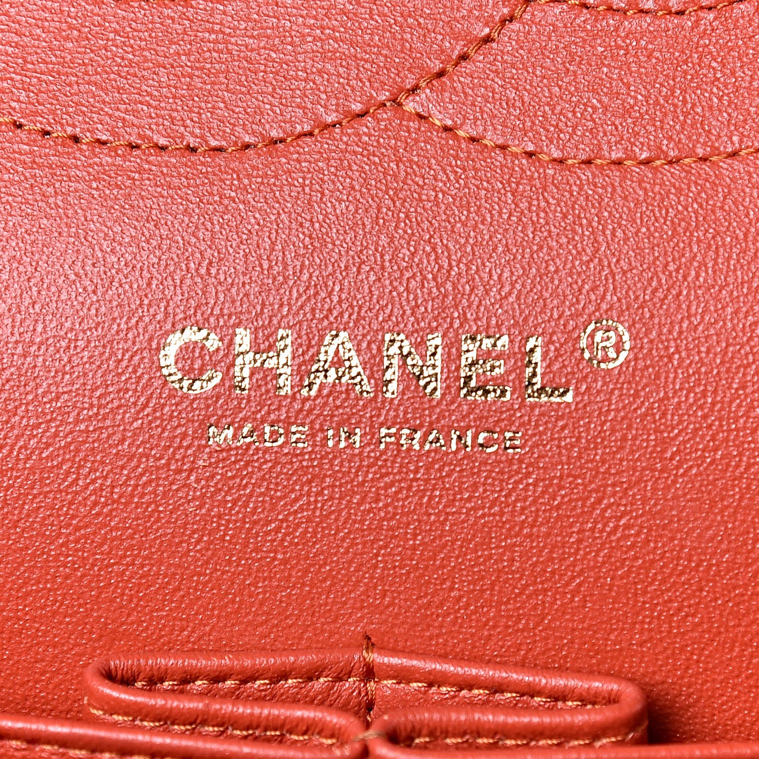 Chanel Caviar Quilted Jumbo Double Flap Orange 6 of 11