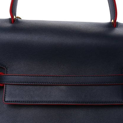 Celine Palmelato Calfskin Mini Belt Bag Navy Red 7 of 9