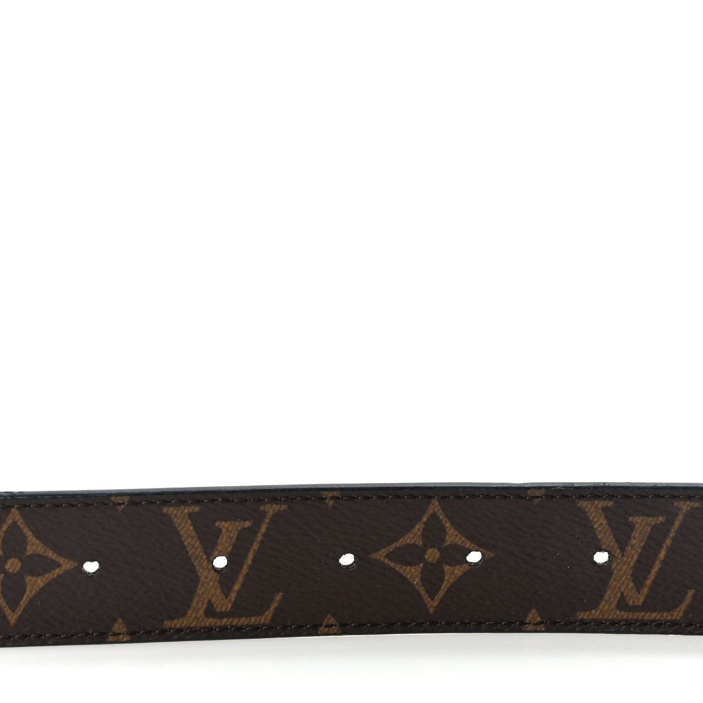 Calfskin Monogram 30mm LV Initiales Reversible Belt 95 38 Black