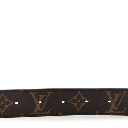 Louis Vuitton Calfskin Monogram 30mm LV Initiales Reversible Belt 95 38 Black 4 of 5