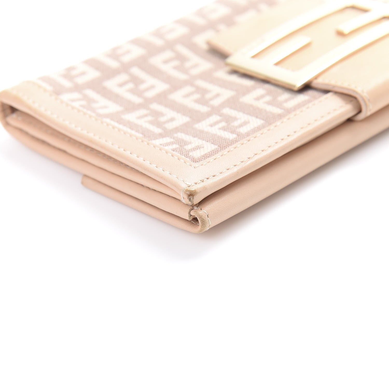 Fendi Zucchino Vitello Continental Wallet Cipria Teint Cipria 13 of 14