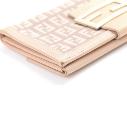 Fendi Zucchino Vitello Continental Wallet Cipria Teint Cipria 13 of 14