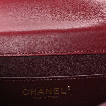 Chanel Lambskin Quilted Medium Crossing Times Flap  Red 5 of 10
