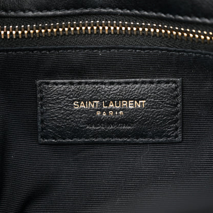 Saint Laurent Boucle Tweed Monogram Medium Niki Chain Satchel Black 6 of 12