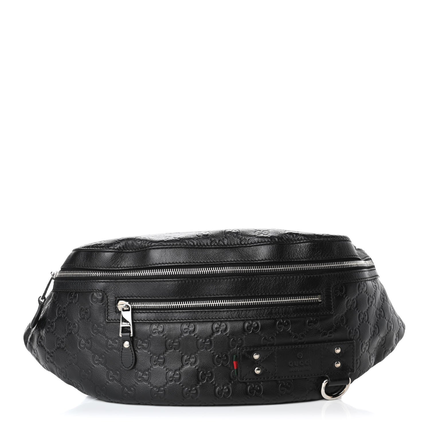 Gucci Guccissima Web Belt Bag Black 1 of 4
