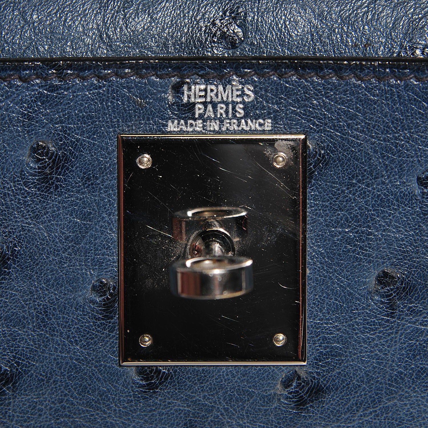 Hermes Ostrich Kelly Sellier 28 Bleu Roi 15 of 25