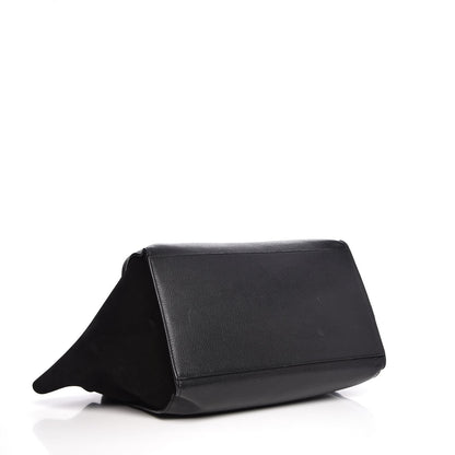 Celine Drummed Calfskin Suede Large Trapeze Black 4 of 14