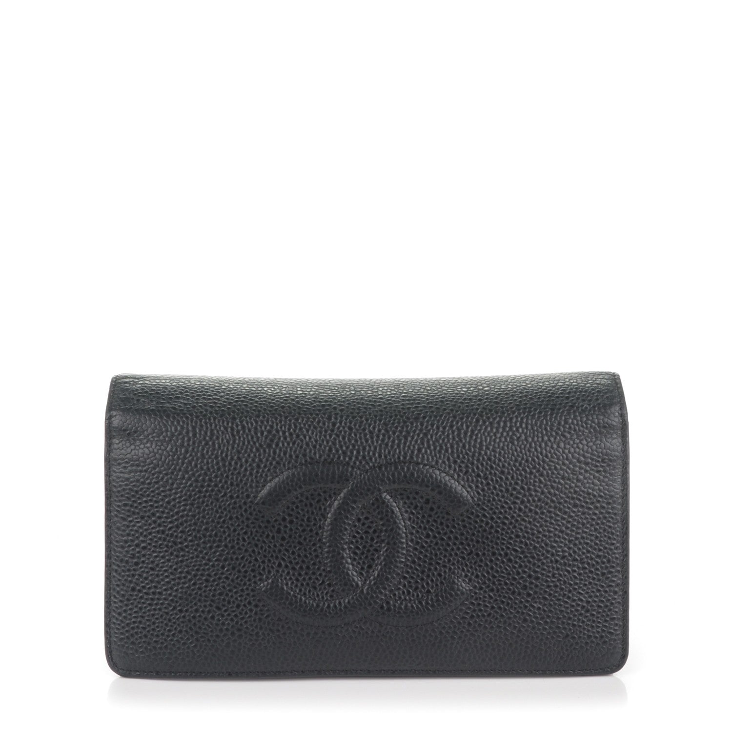 Chanel Caviar Timeless CC Yen Wallet Black 1 of 8