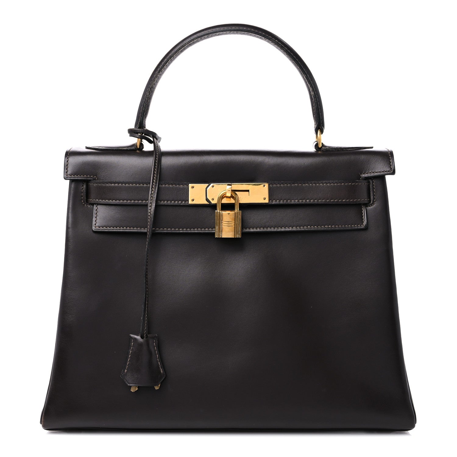 Hermes Box Kelly Retourne 28 Chocolate 1 of 17