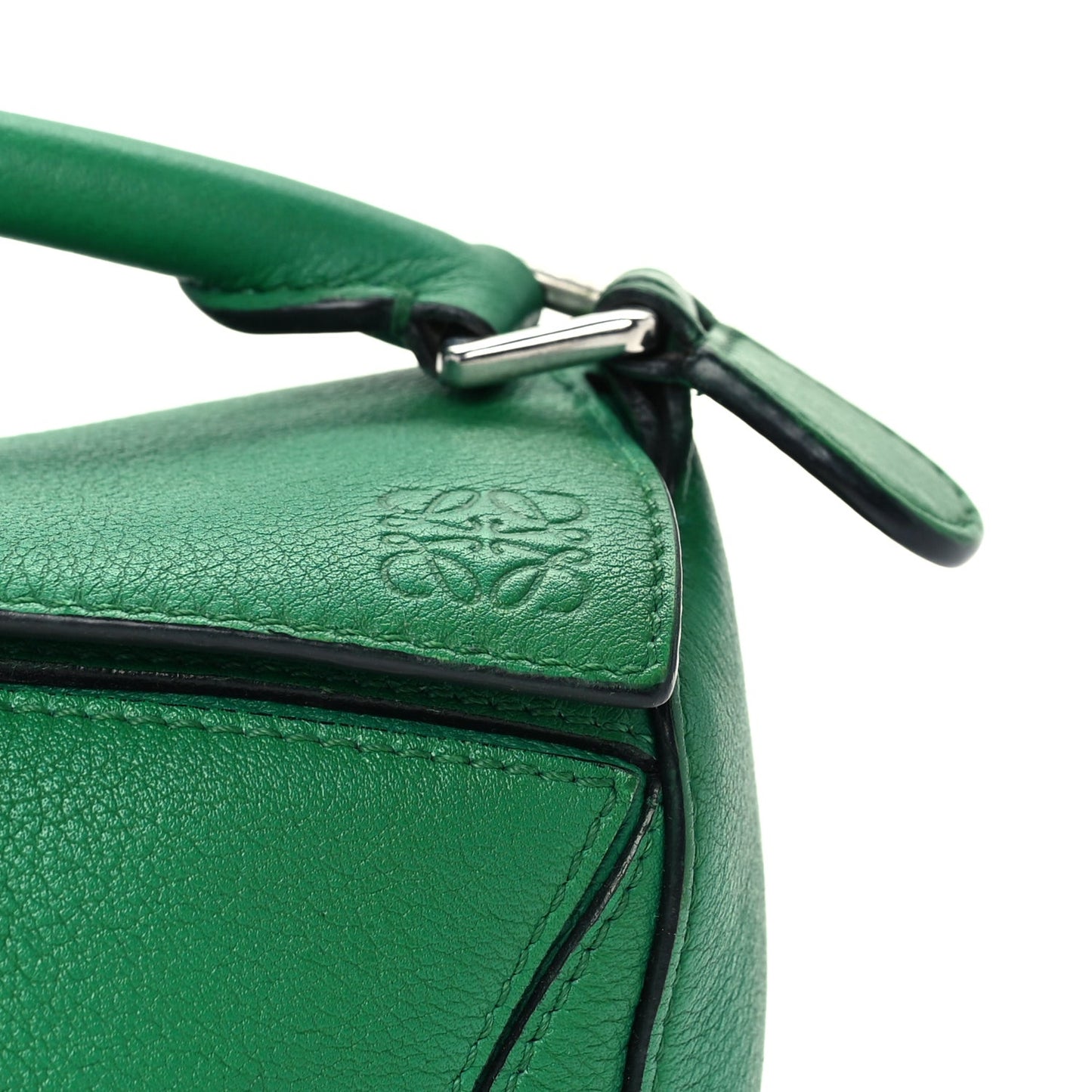 Calfskin Mini Puzzle Bag Jungle Green