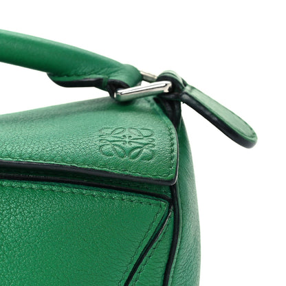 Loewe Calfskin Mini Puzzle Bag Jungle Green 6 of 8