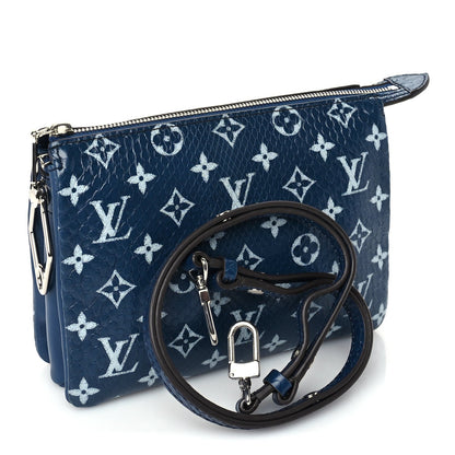 Louis Vuitton Snakeskin Monogram Coussin PM  Blue 2 of 8
