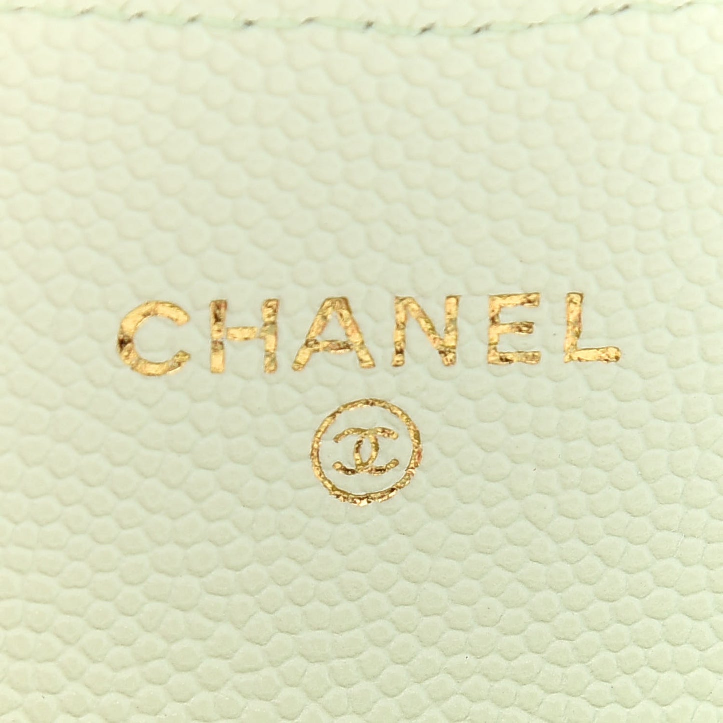 Caviar Quilted Mini Chain Belt Bag Light Green