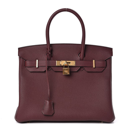 Hermes Togo Birkin 30 Bordeaux 1 of 32