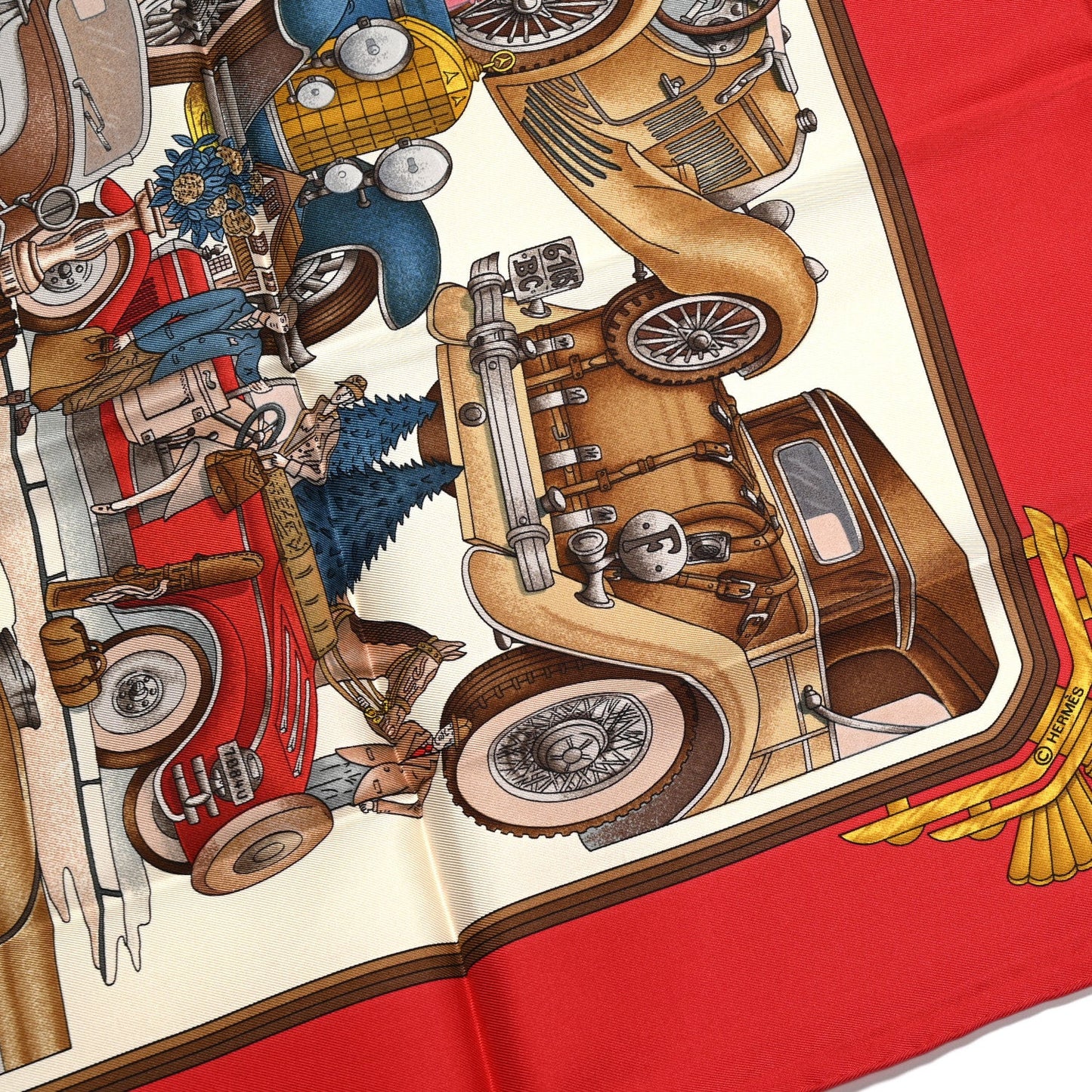 Silk Automobile Scarf 90