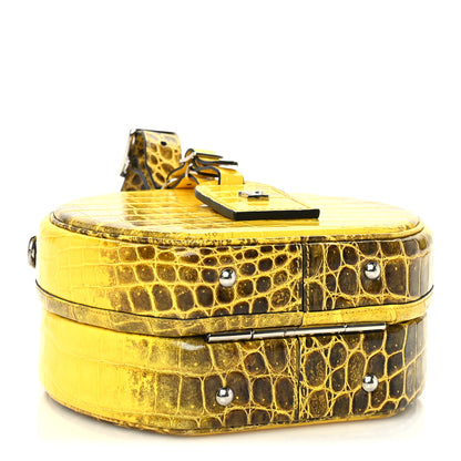 Louis Vuitton Crocodile Petite Boite Chapeau Jaune 3 of 8