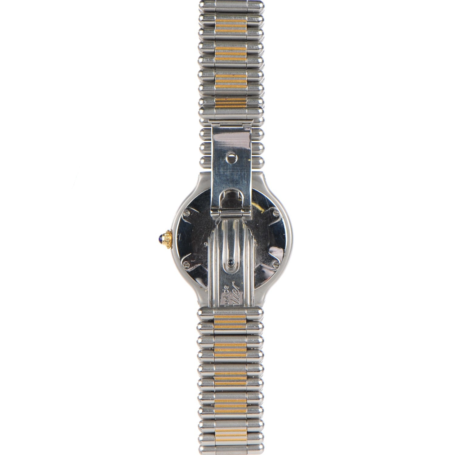 Cartier 18K Yellow Gold Stainless Steel 28mm Must De 21 Watch 4 of 9