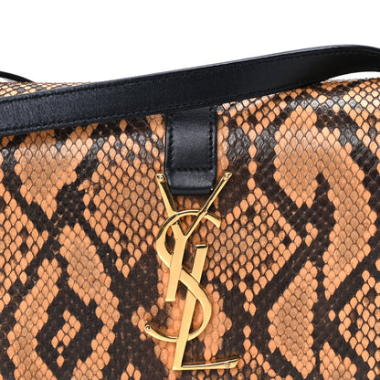 Saint Laurent Snakeskin Classic Small Monogram Universite Bag Black 6 of 7