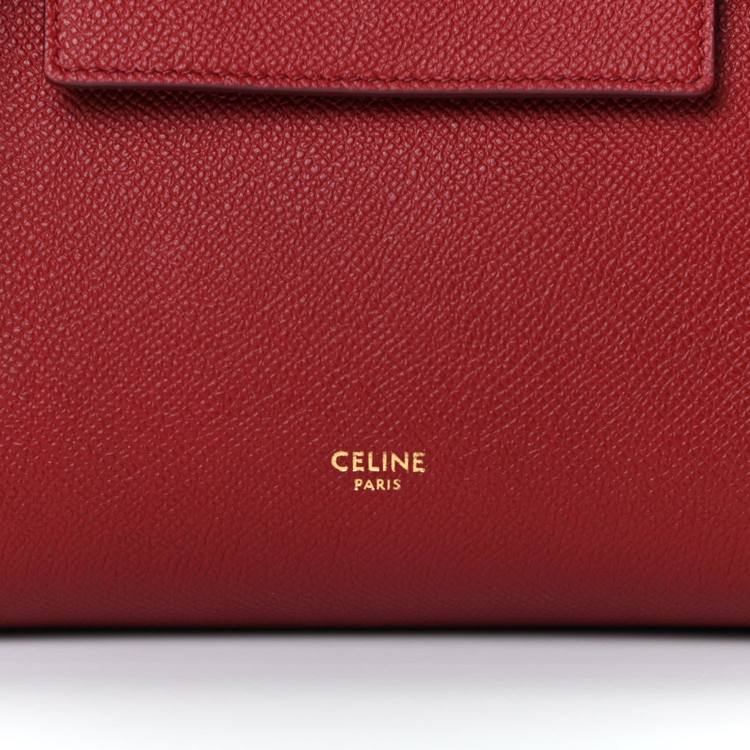 Celine Grained Calfskin Nano Belt Bag Ruby 8 of 11