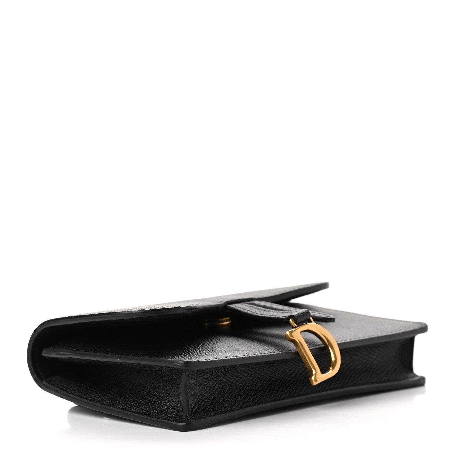 Christian Dior Grained Calfskin Saddle Belt Bag Black 3 of 10