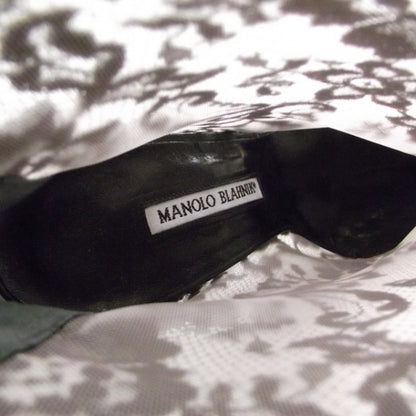 FASHIONPHILE MANOLOBLAHNIKLaceBootsBlack39.5 7 of 7