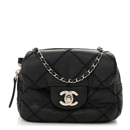 Chanel Lambskin Stitched New Mini Flap Black 1 of 13