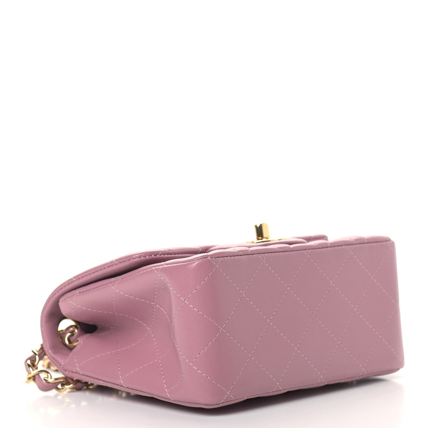 Chanel Lambskin Quilted Mini Square Flap Light Purple 4 of 12