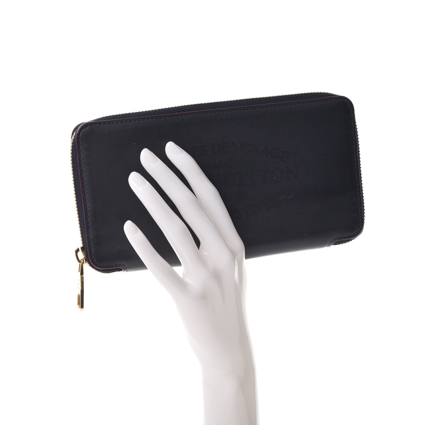 Veau Soie Iena Wallet Cobalt