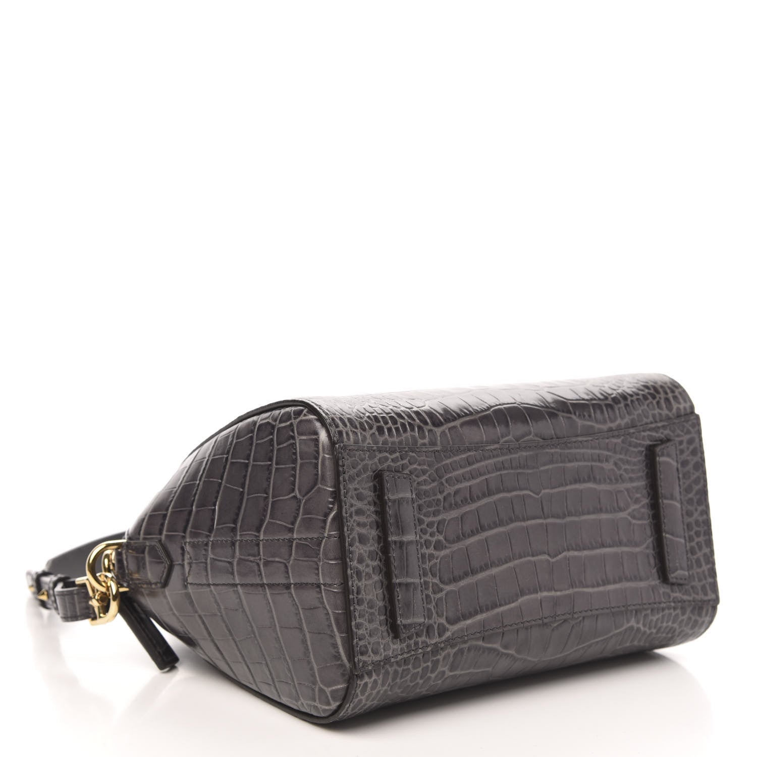 Givenchy Calfskin Crocodile Embossed Mini Antigona Storm Grey 4 of 10