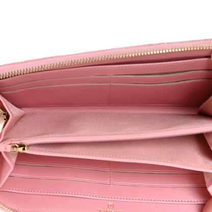 Chanel Iridescent Caviar Quilted Large Zip Around Wallet Pink 5 of 11